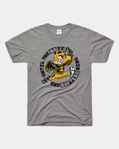 Grey Until the Walls and Rafters Ring Iowa Hawkeyes Vintage T-Shirt