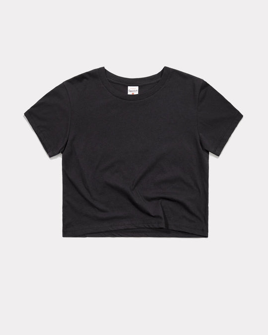 Love More Black Crop Top Vintage T-Shirt