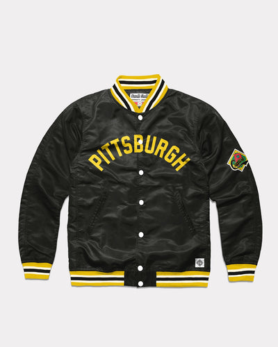 Black NLBM Pittsburgh Crawfords Vintage Varsity Jacket