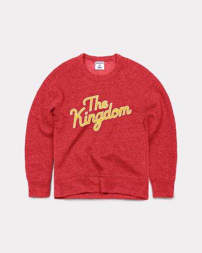 Kids Red The Kingdom Vintage Youth Crewneck Sweatshirt