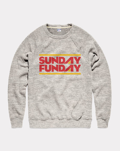 Athletic Grey Sunday Funday Vintage Crewneck Sweatshirt