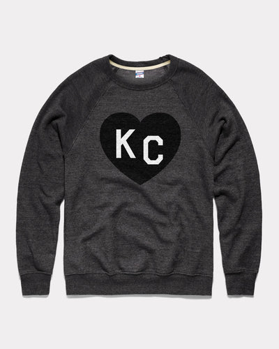 Black KC Heart Crewneck Sweatshirt