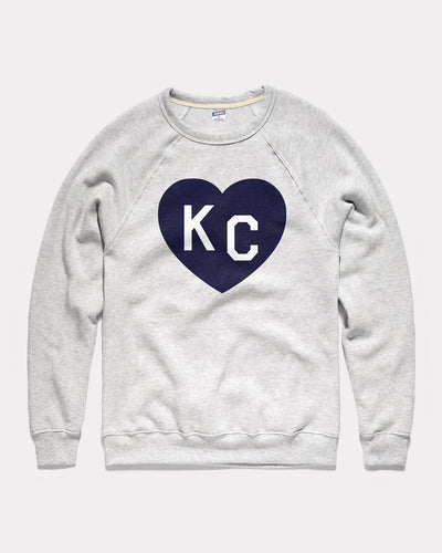 Ash & Navy KC Heart Vintage Crewneck Sweatshirt