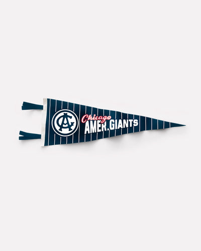 Navy Chicago American Giants Baseball NLBM Vintage Oxford Pennant