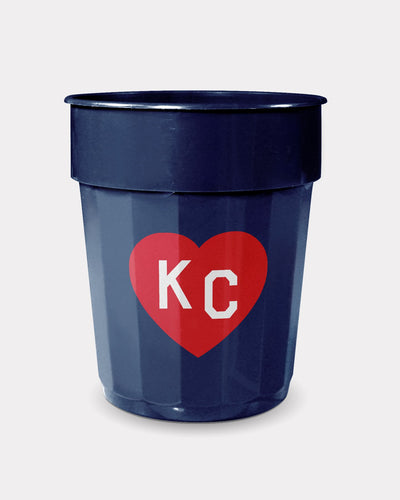 KC Heart Navy & Red Cup Set (4 Cups)